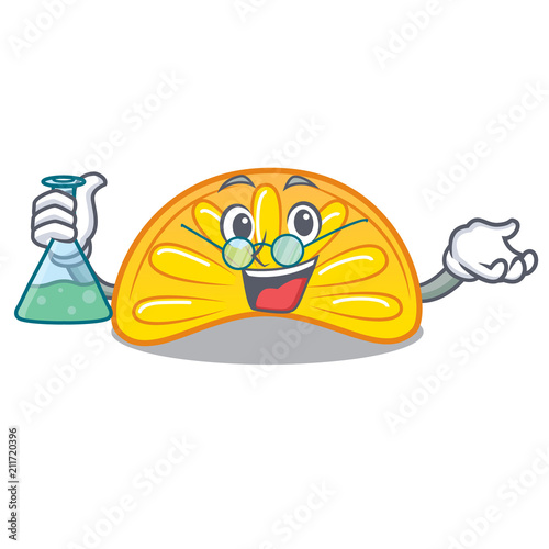 Professor orange jelly candy character cartoon