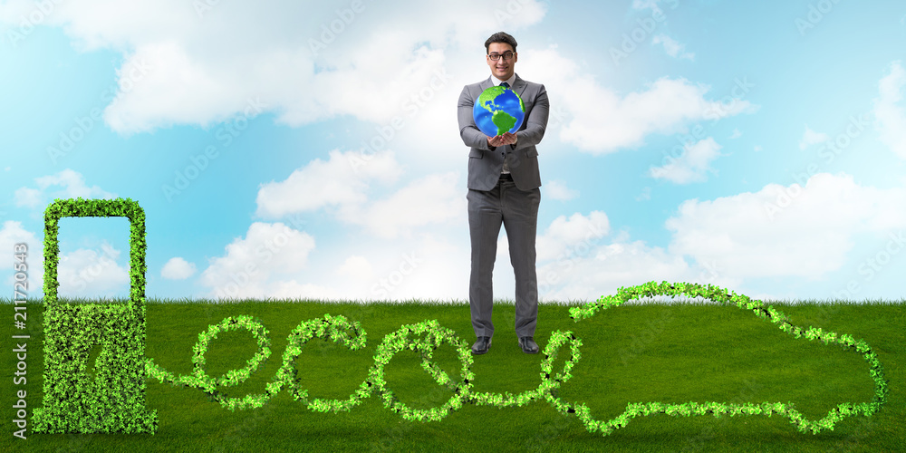 Eco friendly car powered by alternative energy Eco friendly car powered by alternative energy