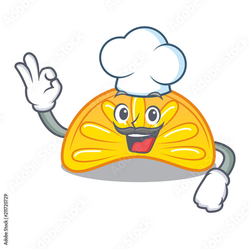 Chef orange jelly candy character cartoon