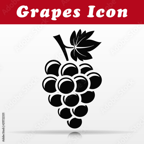 grapes vector icon design