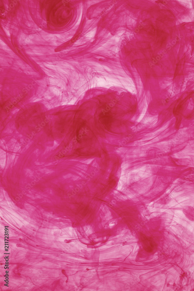 red ink water background