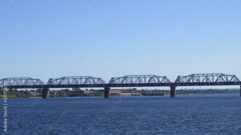 Naklejka premium ПЕРМЬ-САРАТОВ-ПЕРМЬ