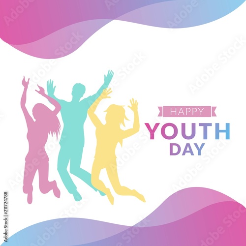 Youth day illustration