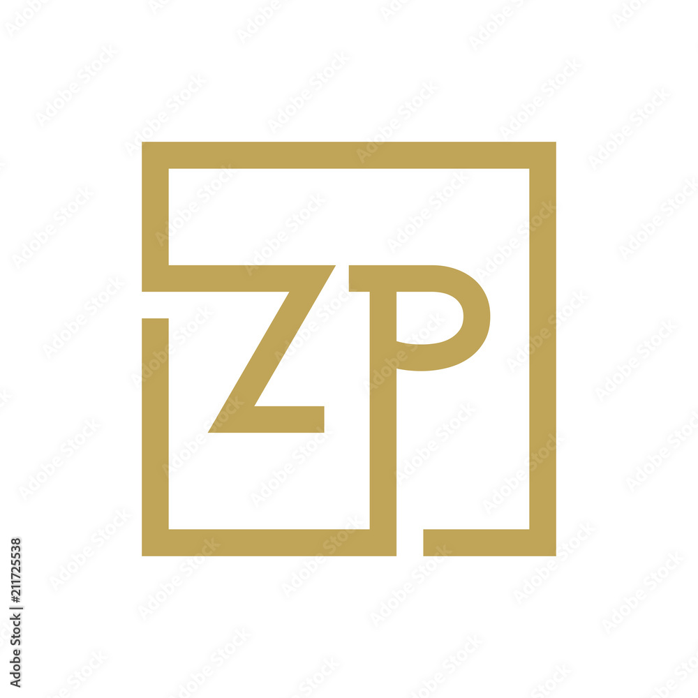 two letter logo line square ZA TO ZZ two letter logo line square ZA TO ZZ