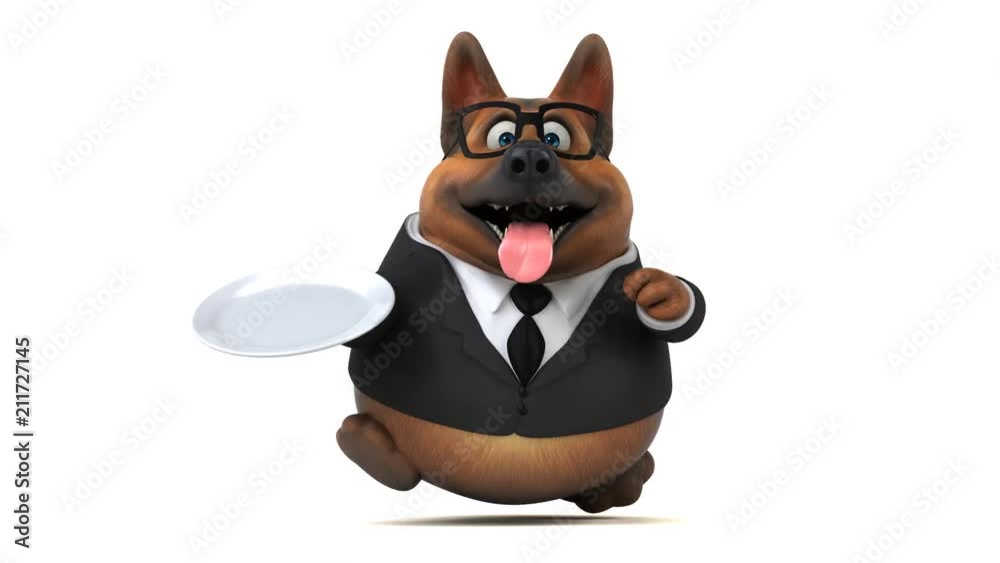 Fun german shepher dog - 3D Animation Fun german shepher dog - 3D Animation