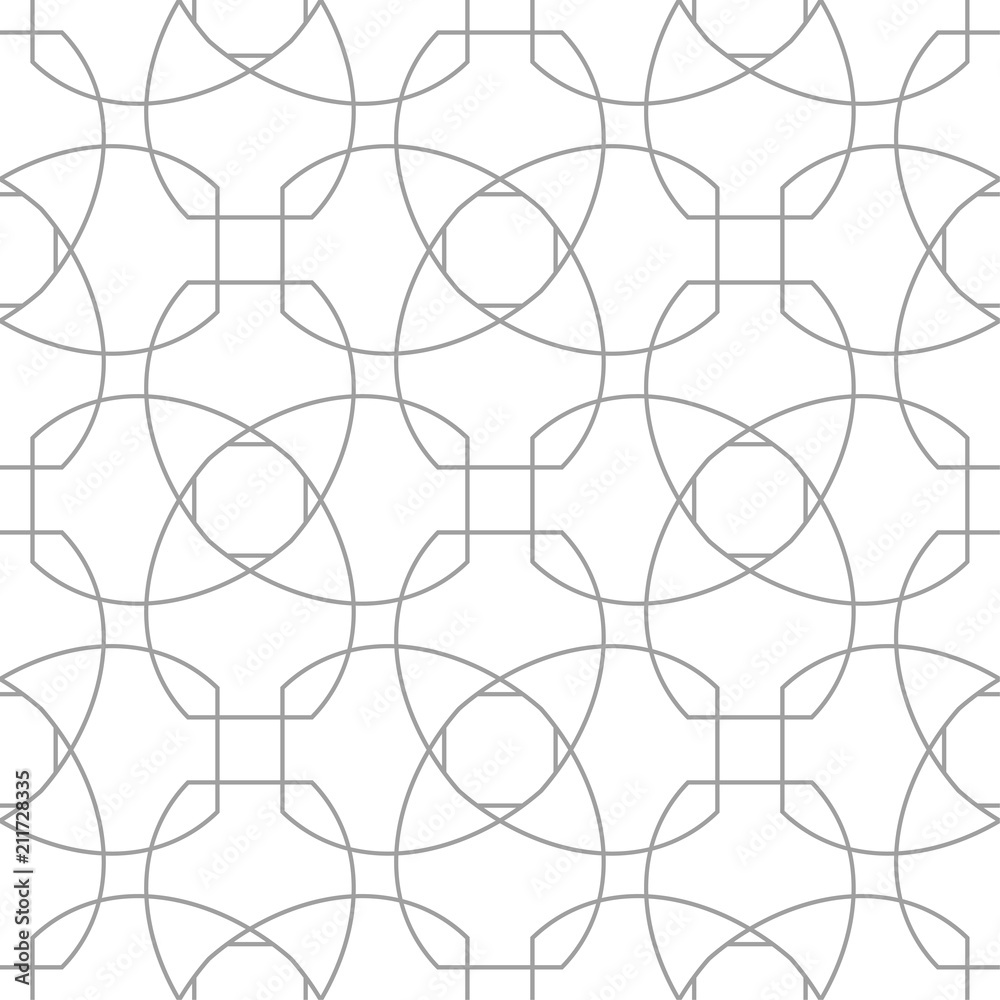 Light gray geometric ornament. Seamless pattern Light gray geometric ornament. Seamless pattern