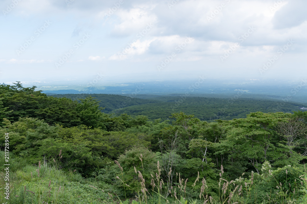 那須高原展望台から観る那須の遠景