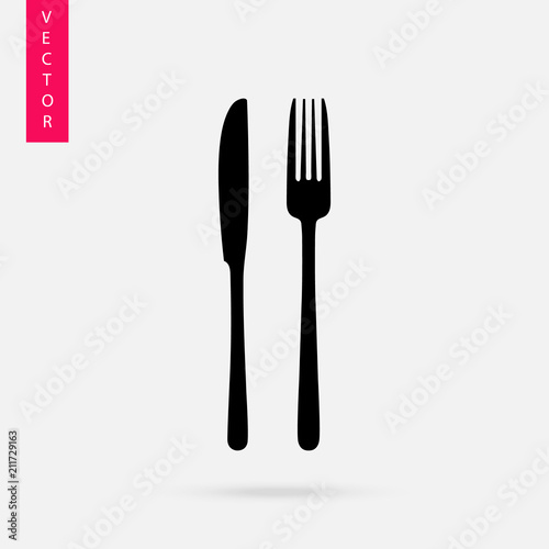 Cutlery icon, Fork and knife
