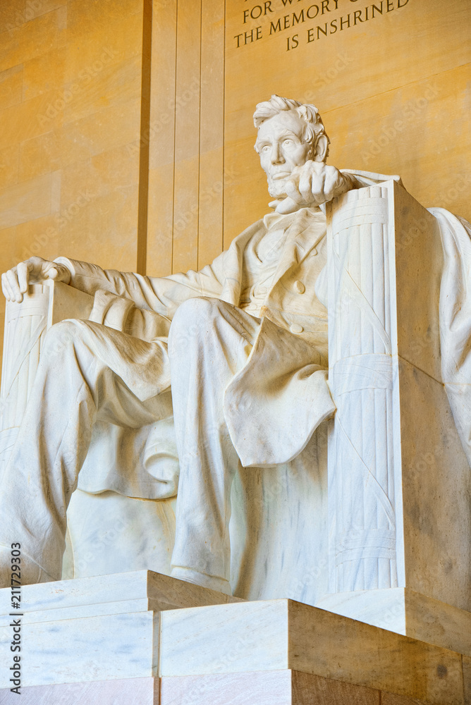 Washington, USA, Monument for Abraham Lincoln.