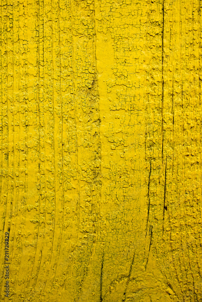 Naklejka premium Wood painted in yellow