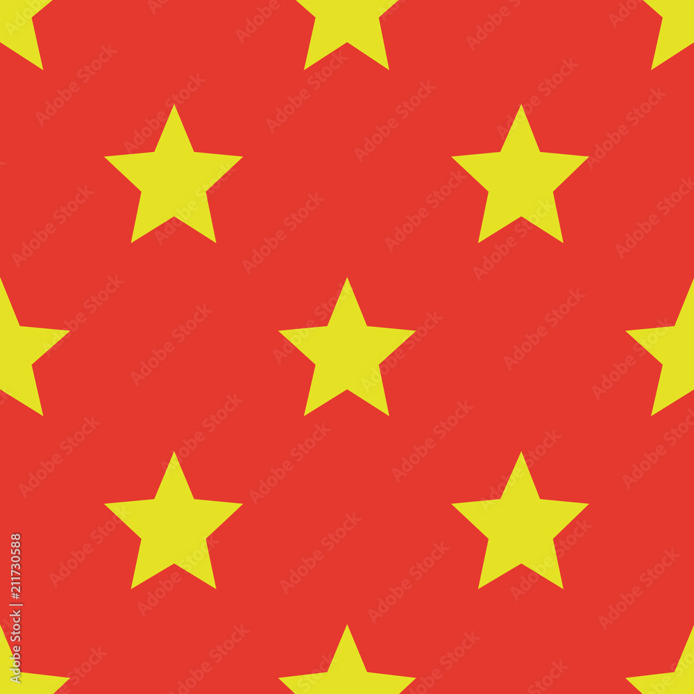 Pattern with stars. Seamless background. Bright orange and yellow. For printing on fabric, paper, wrapper. Pattern with stars. Seamless background. Bright orange and yellow. For printing on fabric, paper, wrapper.