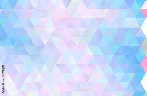 Colorful triangular background. Pattern with many triangles of different colors and shades. Vector illustration