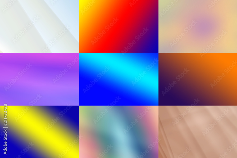 Colorful Abstract blurred gradient. Template for banner text and design