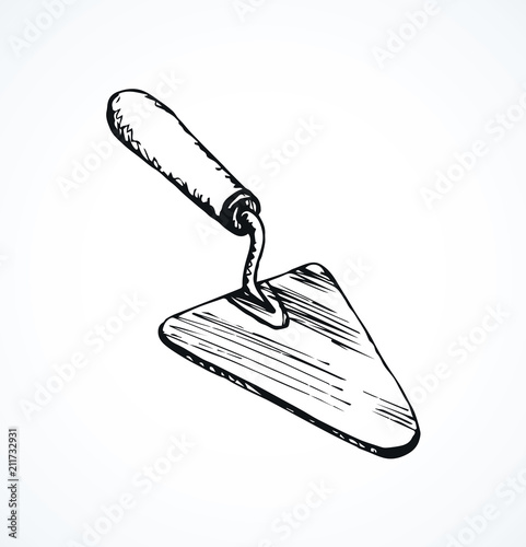 Trowel. Vector drawing