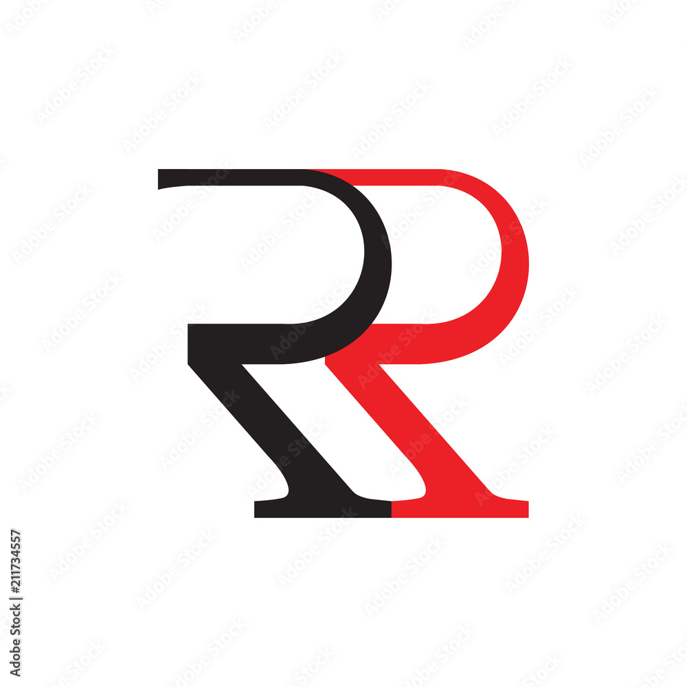 Obraz premium RR logo letter design