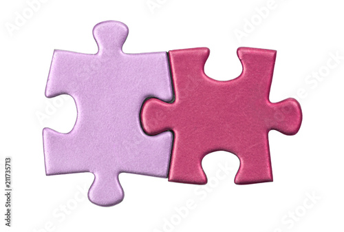 puzzle pieces on white background © photolink