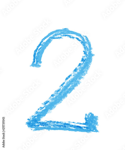 Hand drawn number symbol is...