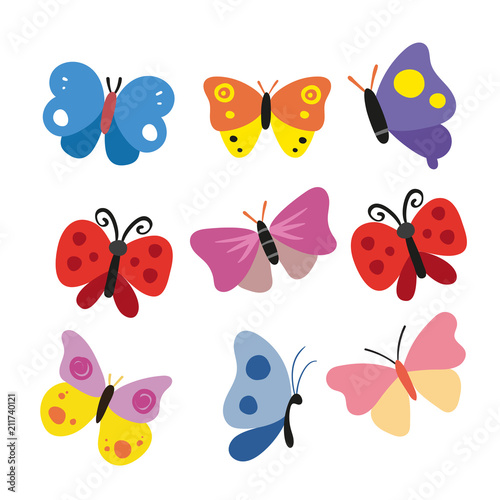 Butterfly character vector design
