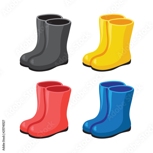 boots vector collection design