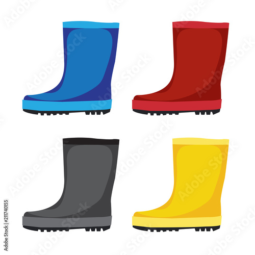 boots vector collection design