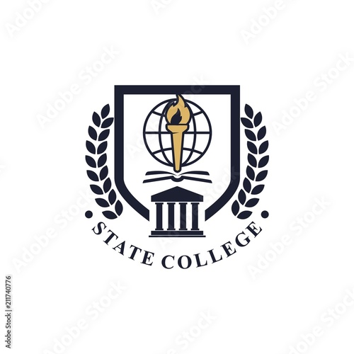 Fototapeta Naklejka Na Ścianę i Meble -  College logo