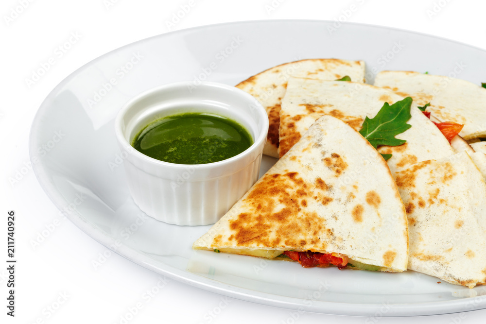 Caucasian lavash bread with sauce Caucasian lavash bread with sauce