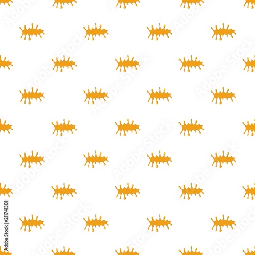 Puddle of honey pattern seamless repeat in cartoon style vector illustration