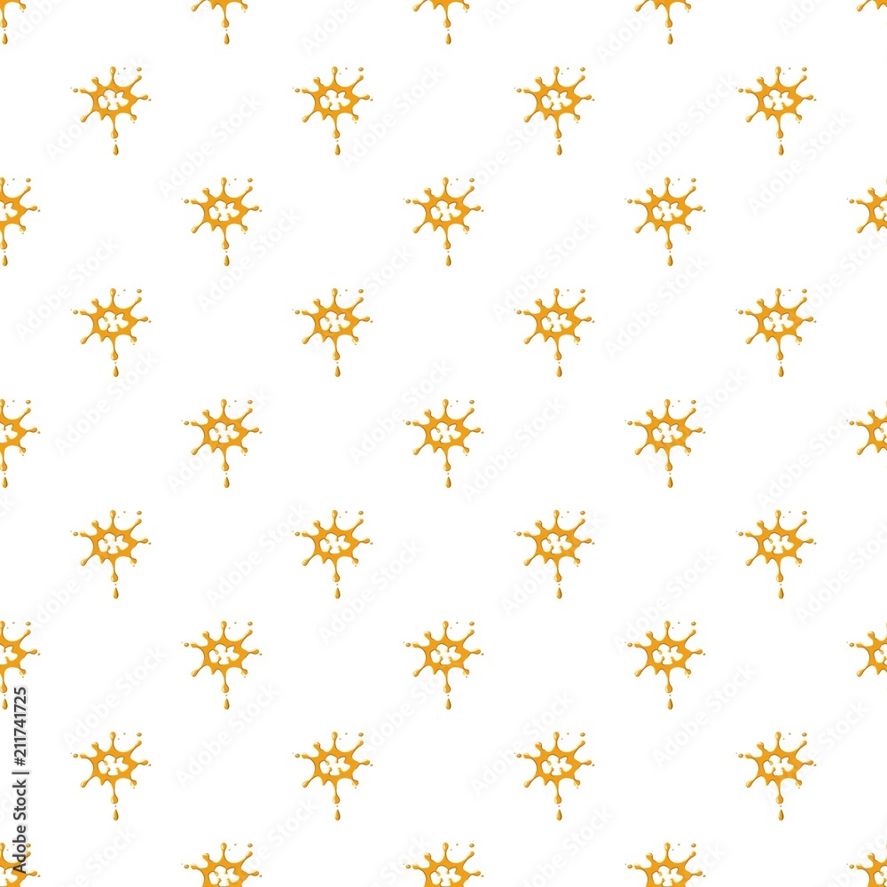 Large drops of honey pattern seamless repeat in cartoon style vector illustration Large drops of honey pattern seamless repeat in cartoon style vector illustration