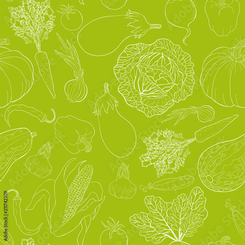 green vegetable.  illustration