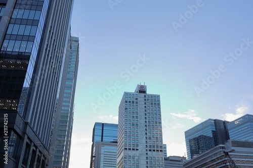 tokyo buildings and blue sky