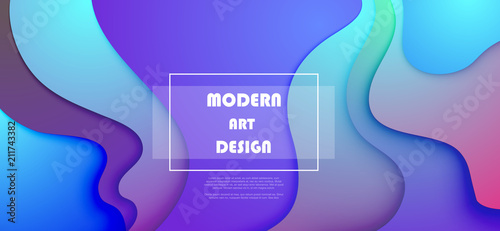Colorful geometric background. Abstract shapes composition