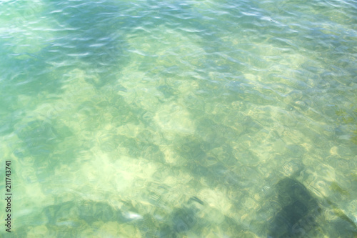 Azure water texture. Water wallpaper.