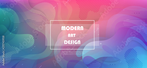 Colorful geometric background. Abstract shapes composition