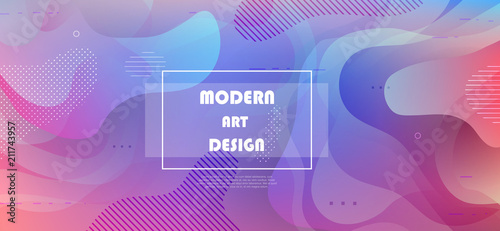 Colorful geometric background. Abstract shapes composition