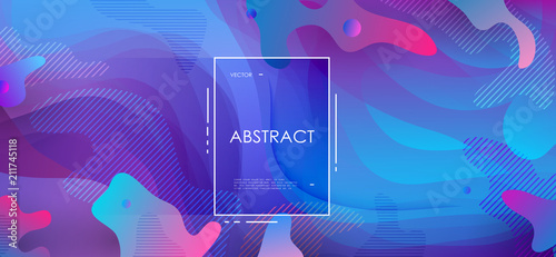 Colorful geometric background. Abstract shapes composition