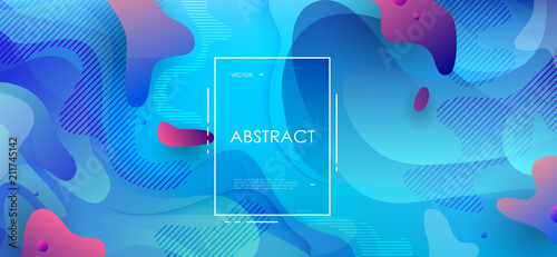 Colorful geometric background. Abstract shapes composition