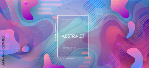 Colorful geometric background. Abstract shapes composition