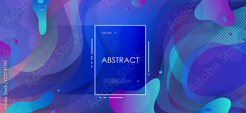Colorful geometric background. Abstract shapes composition