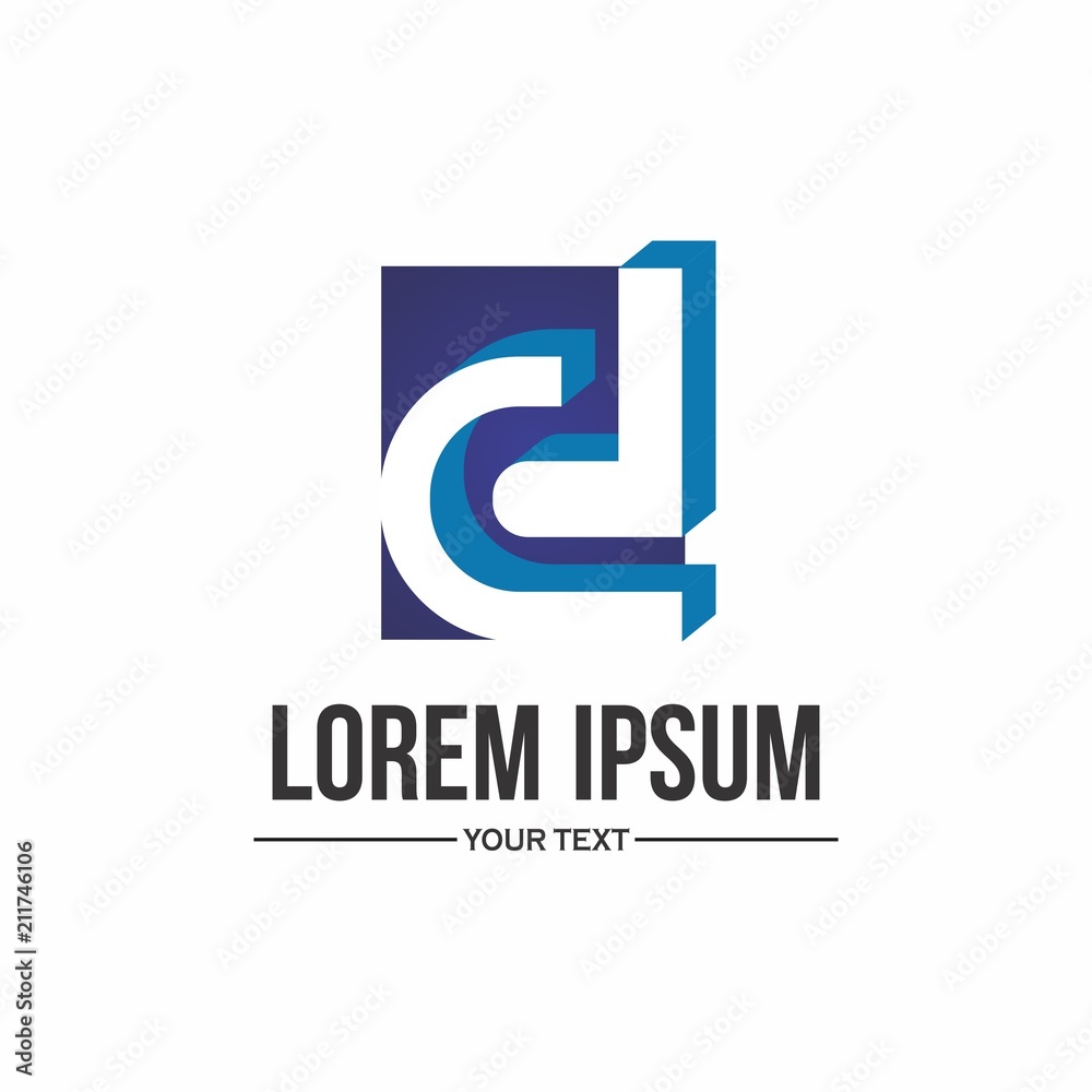 D letter logo design for icon, web, technology, and corporate D letter logo design for icon, web, technology, and corporate