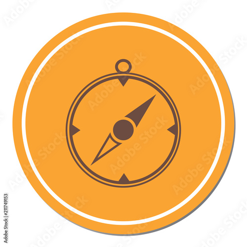 Compass icon isolated