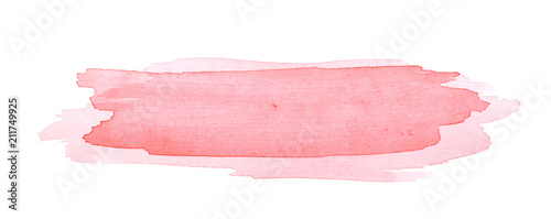Watercolor brush stroke isolated