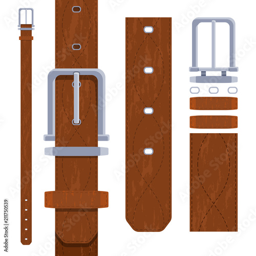 Leather belt for men