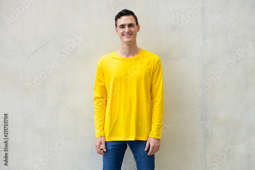Young happy handsome man smiling