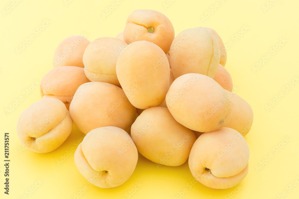 Ripe fresh apricots