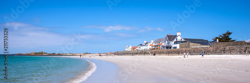 Fotografija Cobo beach panoramic landscape, Guernsey