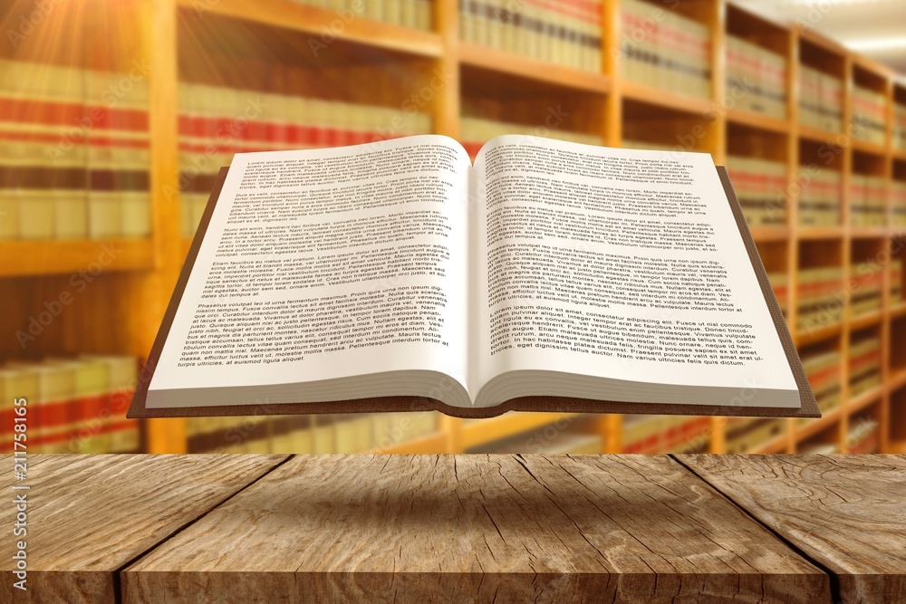 Obraz premium Composite image of open book