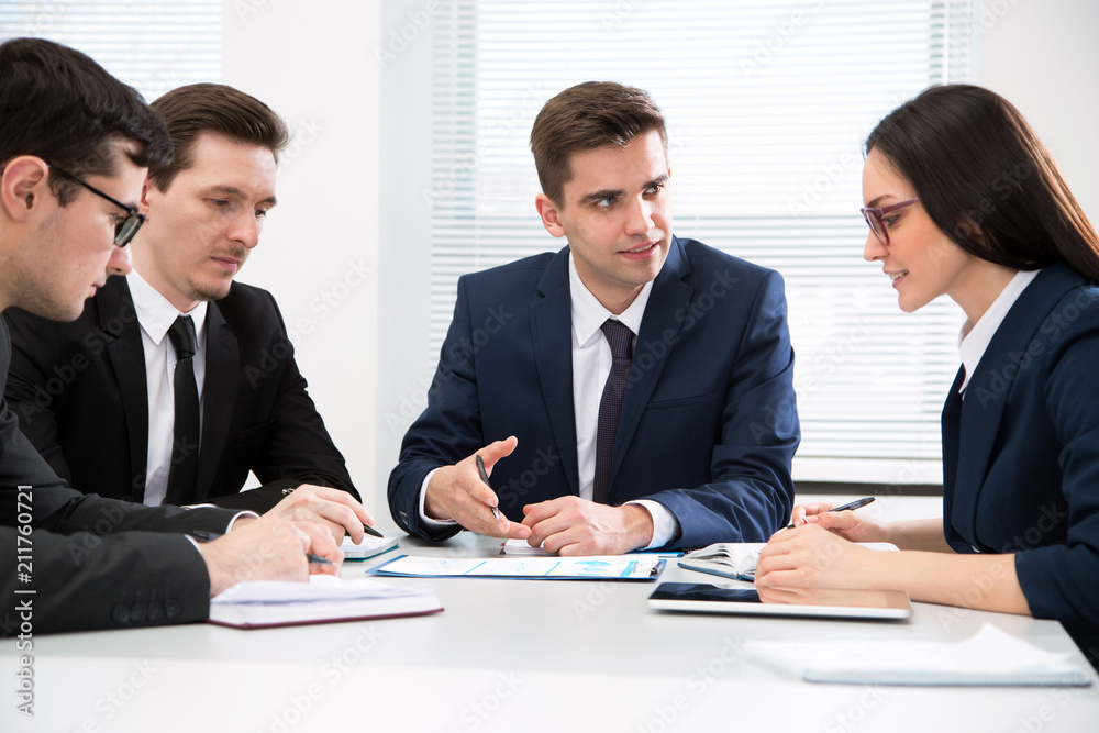 Business people working together in the office Business people working together in the office