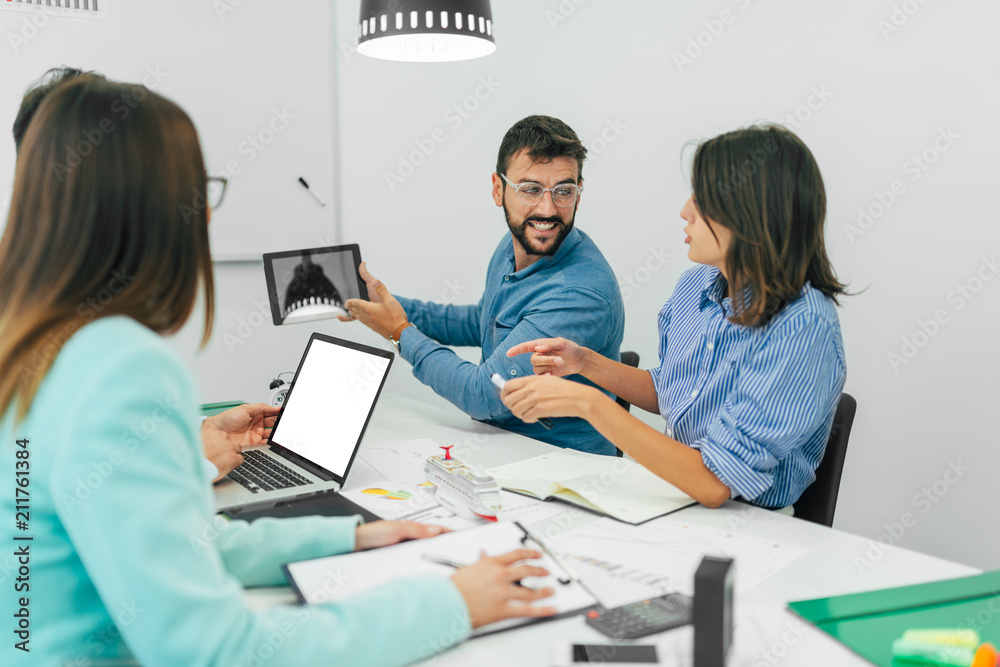 Obraz premium Designers working together