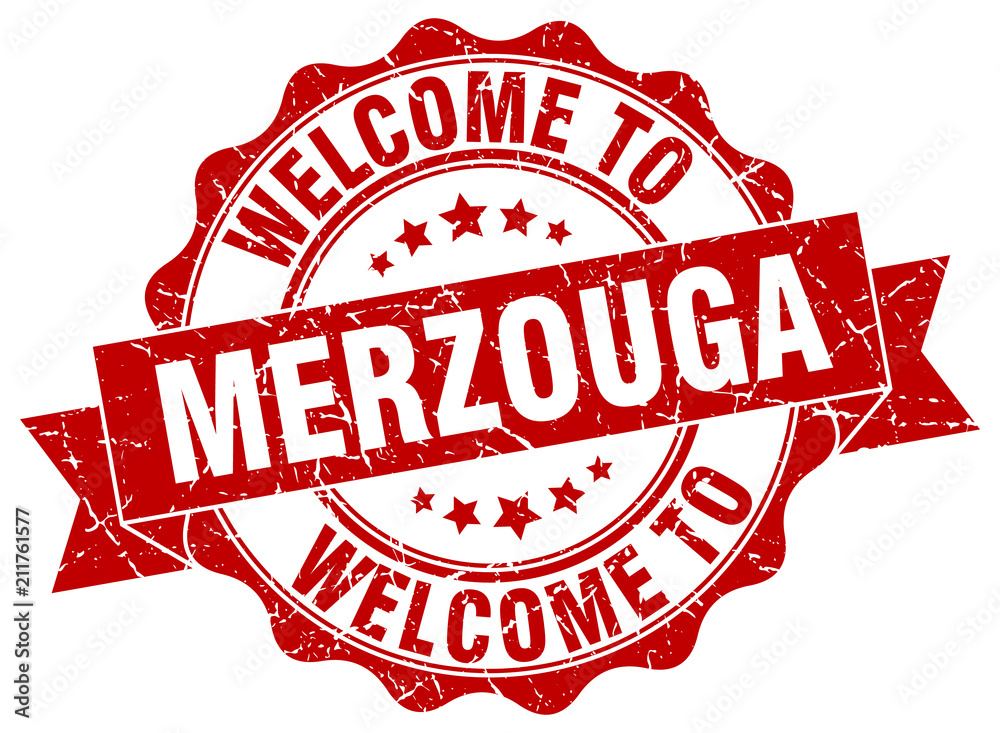 Obraz premium Merzouga round ribbon seal