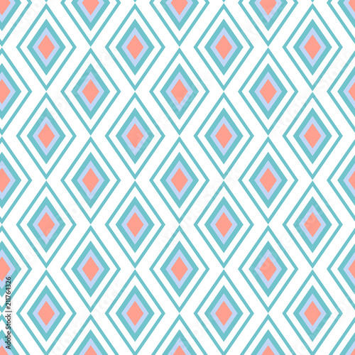 Abstract Seamless Pattern. Geometric shapes seamless vector patt